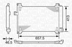 CONDENSADOR DE AIRE ACONDICIONADO  MAGNETI MARELLI