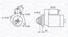 MOTOR DE ARRANQUE  MAGNETI MARELLI